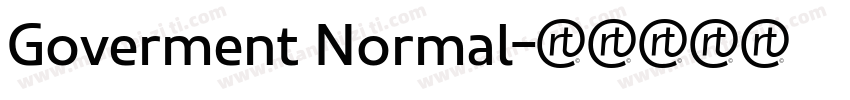 Goverment Normal字体转换